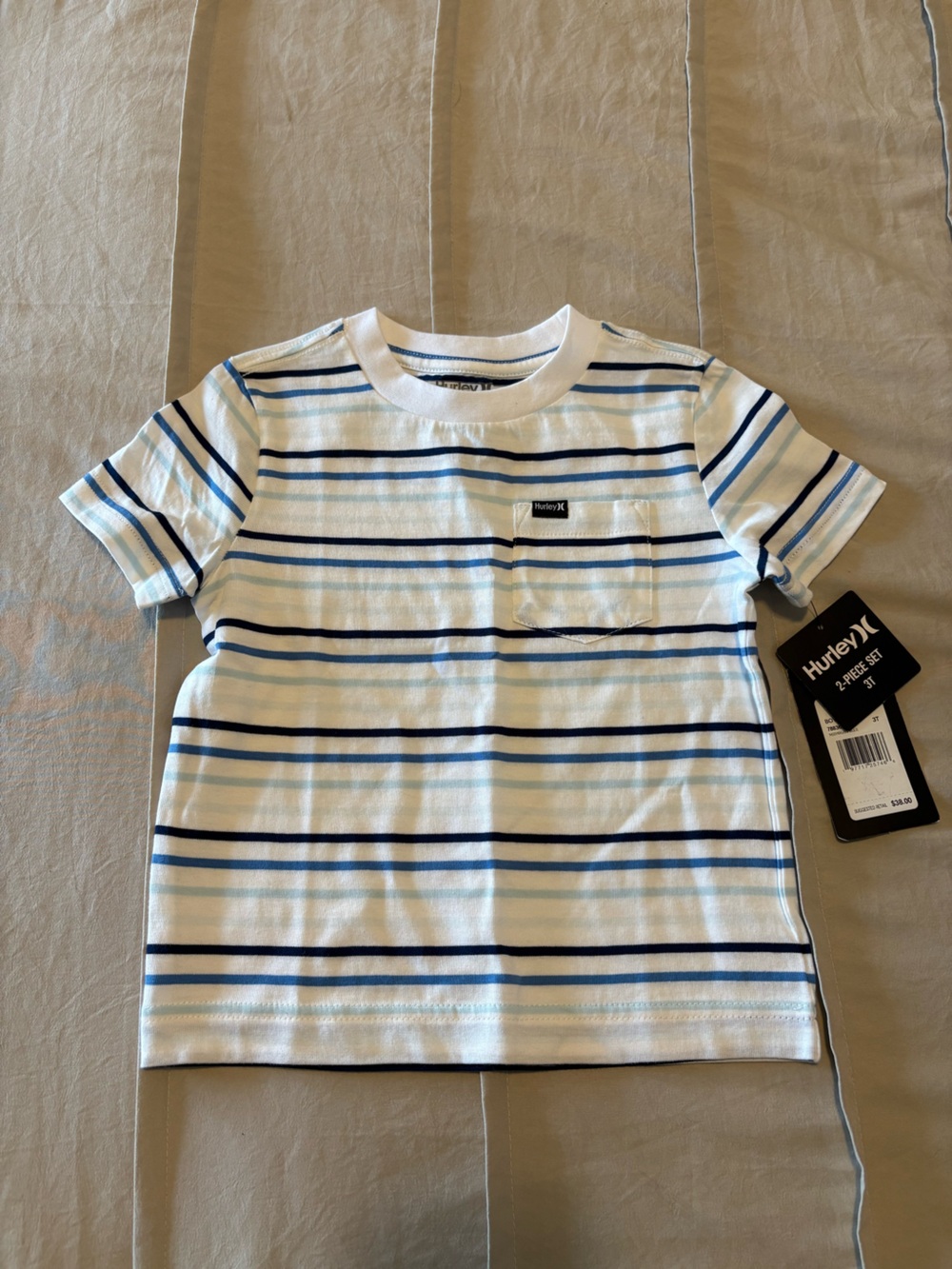 Hurley Boys 2PC Tee Set - Midnight Blue & Black